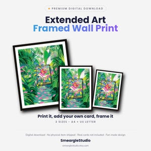 Mega Meganium ex 272/217 Extended Art - Pokemon Framed Wall Print | Printable Digital Download Poster image 1