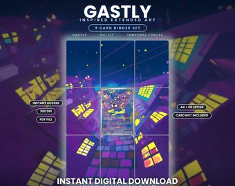 Gastly 177/162 Extended Binder Art Display (Digital Download)