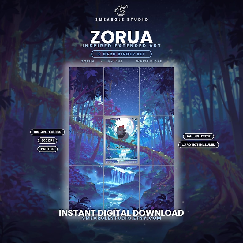 Zorua 142/86 Extended Binder Art Display (Digital Download) image 1