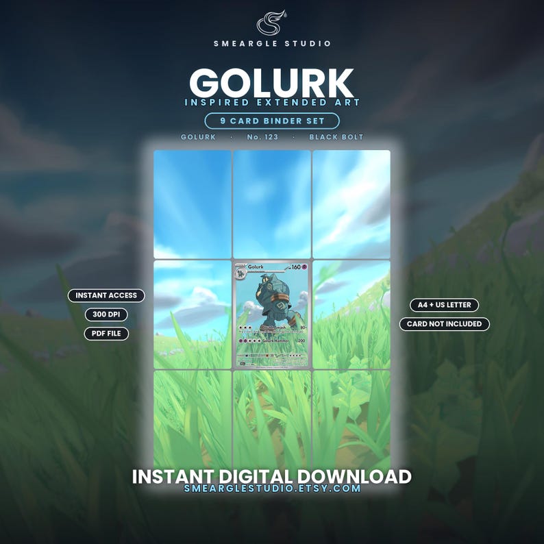 Golurk 123/86 Extended Binder Art Display (Digital Download) image 1