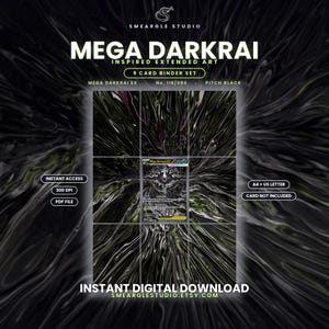 Mega Darkrai ex 116/84 Extended Binder Art Display (Digital Download)