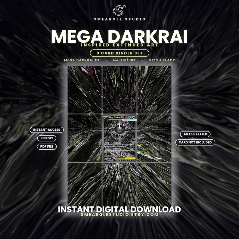 Mega Darkrai ex 116/84 Exhibición de Arte Extendido en Carpeta (Descarga Digital) imagen 1