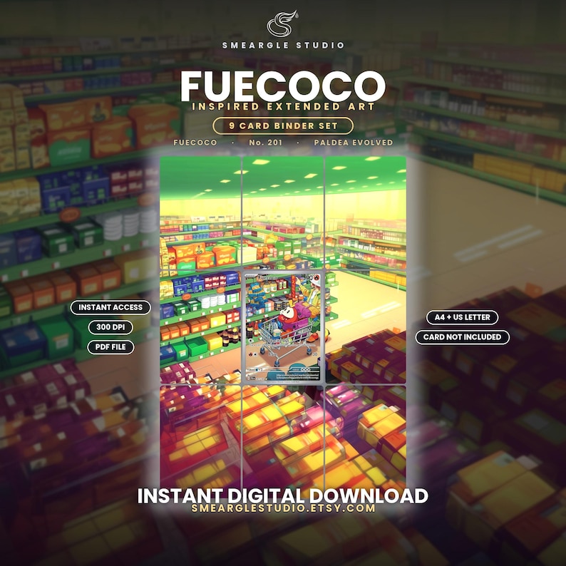 Fuecoco 201/193 Extended Binder Art Display (Digital Download) image 1