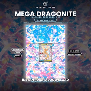 Mega Dragonite ex 290/217 Extended Binder Art Display (Digital Download) image 1