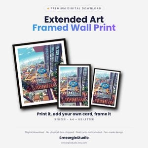 Squirtle 148/142 Extended Art - Pokemon Framed Wall Print | Printable Digital Download Poster image 1