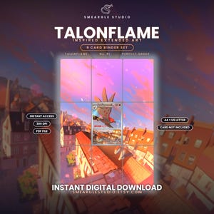 Talonflame 91/88 Extended Binder Art Display (Digital Download)
