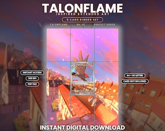 Talonflame 91/88 Extended Binder Art Display (Digital Download)