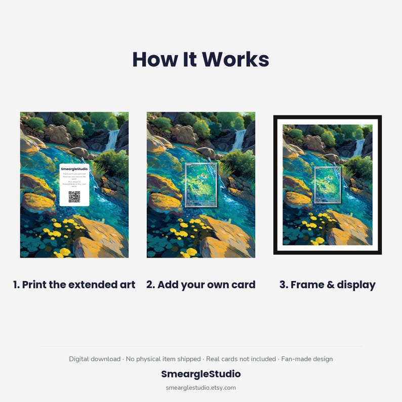 Froakie 88/86 Extended Art - Pokemon Framed Wall Print | Printable Digital Download Poster image 4
