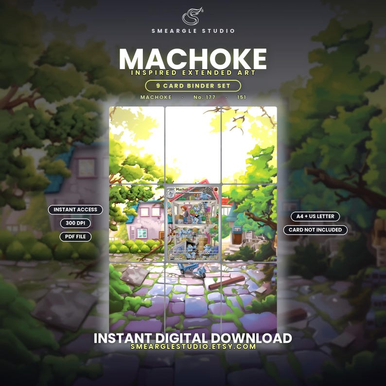 Machoke 177/165 Extended Binder Art Display (Digital Download) image 1