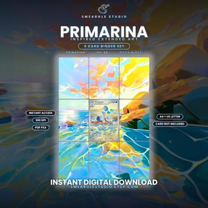 Primarina 88/84 Extended Binder Art Display (Digital Download) image 1
