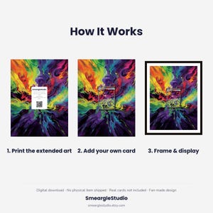 Mega Gengar 284/217 Extended Art - Pokemon Framed Wall Print | Printable Digital Download Poster image 4