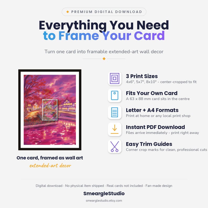 Cubone 407/07 Extended Art - Pokemon Framed Wall Print | Printable Digital Download Poster image 2
