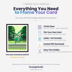 Pidgeotto 208/197 Extended Art - Pokemon Framed Wall Print | Printable Digital Download Poster image 2