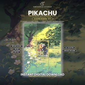 Pikachu TG05/TG30 Extended Binder Art Display (Digital Download)