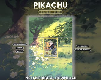 Pikachu TG05/TG30 Binder Art Display (Digitaler Download)
