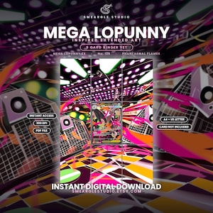 Mega Lopunny ex 128/94 Extended Binder Art Display (Digital Download) image 1