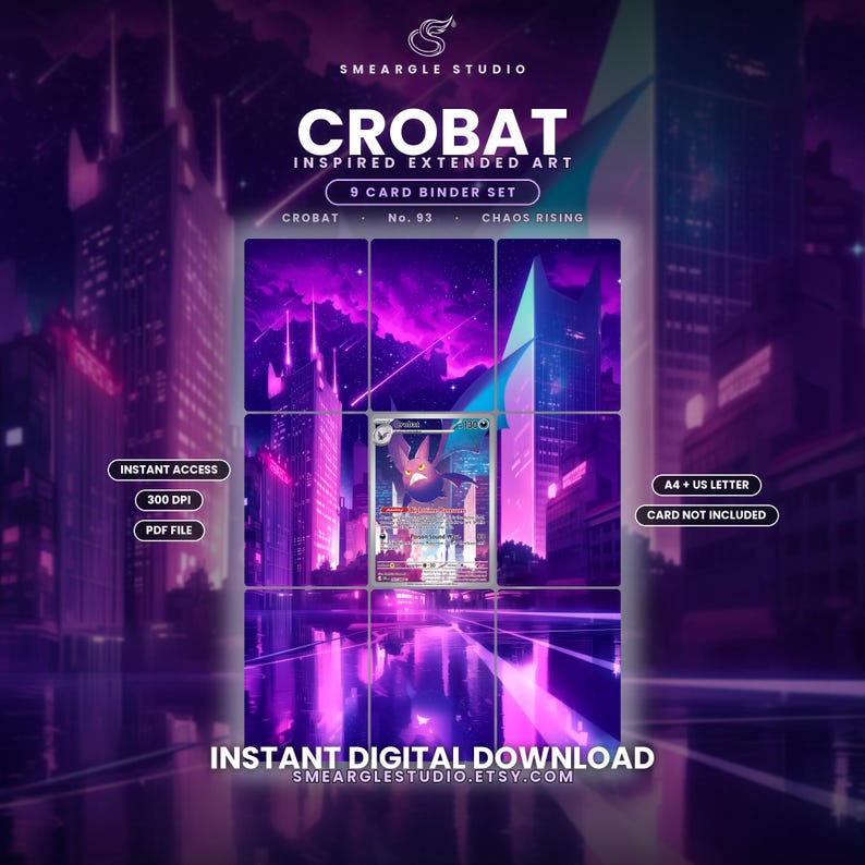 Crobat 93/86 Extended Binder Art Display (Digital Download) image 1