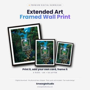 Exeggutor 135/132 Extended Art - Pokemon Framed Wall Print | Printable Digital Download Poster image 1