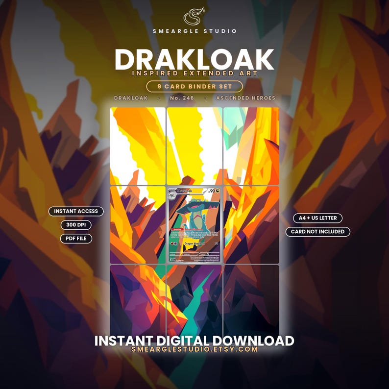 Drakloak 248/217 Extended Binder Art Display (Digital Download) image 1