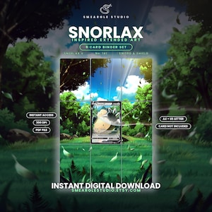 Snorlax V 141/202 Extended Binder Art Display (Digital Download) image 1