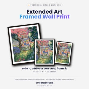 Zacian 100/94 Extended Art - Pokemon Framed Wall Print | Printable Digital Download Poster image 1
