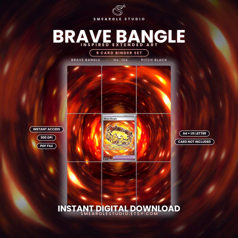 Brave Bangle 104 Extended Binder Art Display (Digital Download) image 1