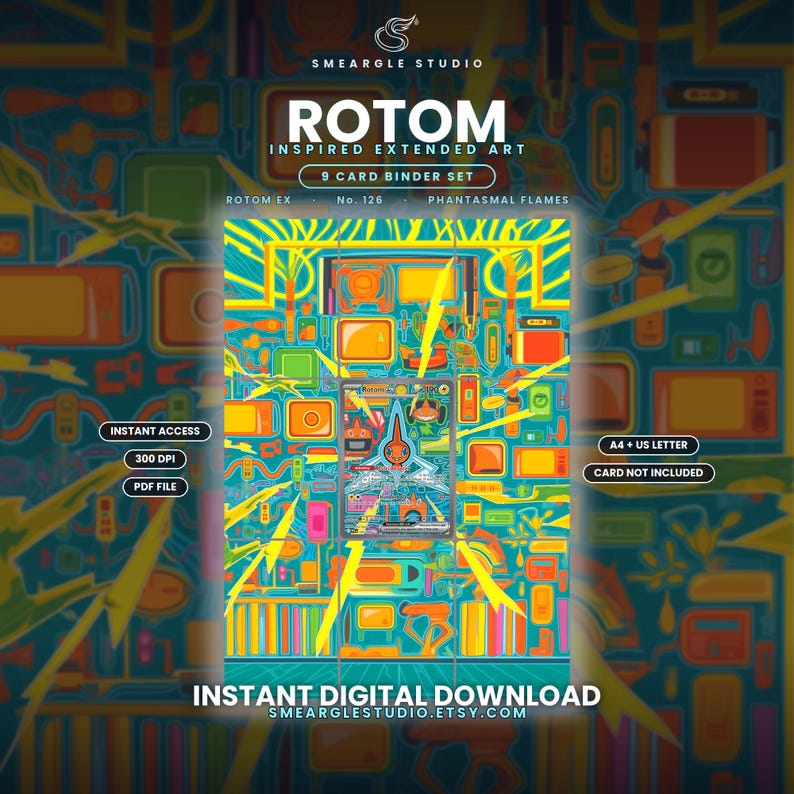 Rotom ex 126/94 Extended Binder Art Display (Digital Download) image 1
