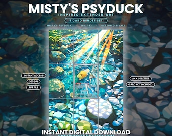 Exibição de arte expandida do Psyduck da Misty 193/182 (Download digital)