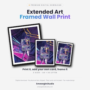 Toxtricity 103/94 Extended Art - Pokemon Framed Wall Print | Printable Digital Download Poster image 1