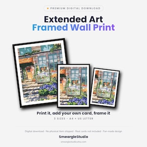 Charmander 44 Extended Art - Pokemon Framed Wall Print | Printable Digital Download Poster image 1