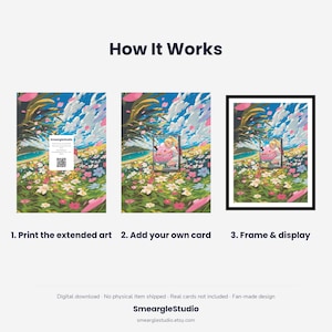 Clefairy 280/217 Extended Art - Pokemon Framed Wall Print | Printable Digital Download Poster image 4