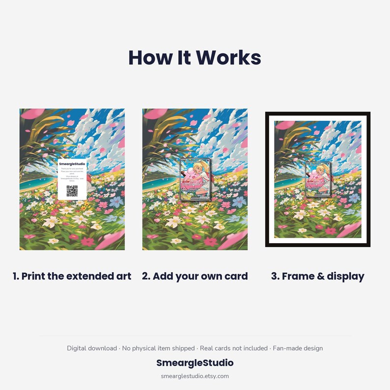 Clefairy 280/217 Extended Art - Pokemon Framed Wall Print | Printable Digital Download Poster image 4