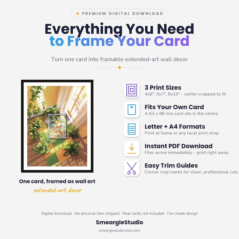 Eevee 173 Extended Art - Pokemon Framed Wall Print | Printable Digital Download Poster image 2
