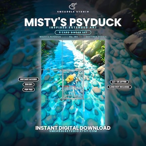 Misty's Psyduck 193/182 Extended Binder Art Display - Edition II (Digital Download) image 1