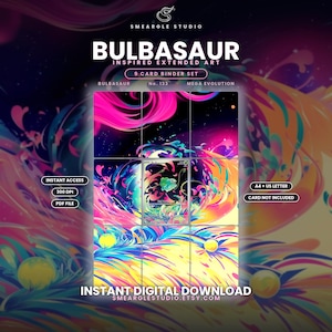 Bulbasaur 133/132 Extended Binder Art Display (Digital Download)