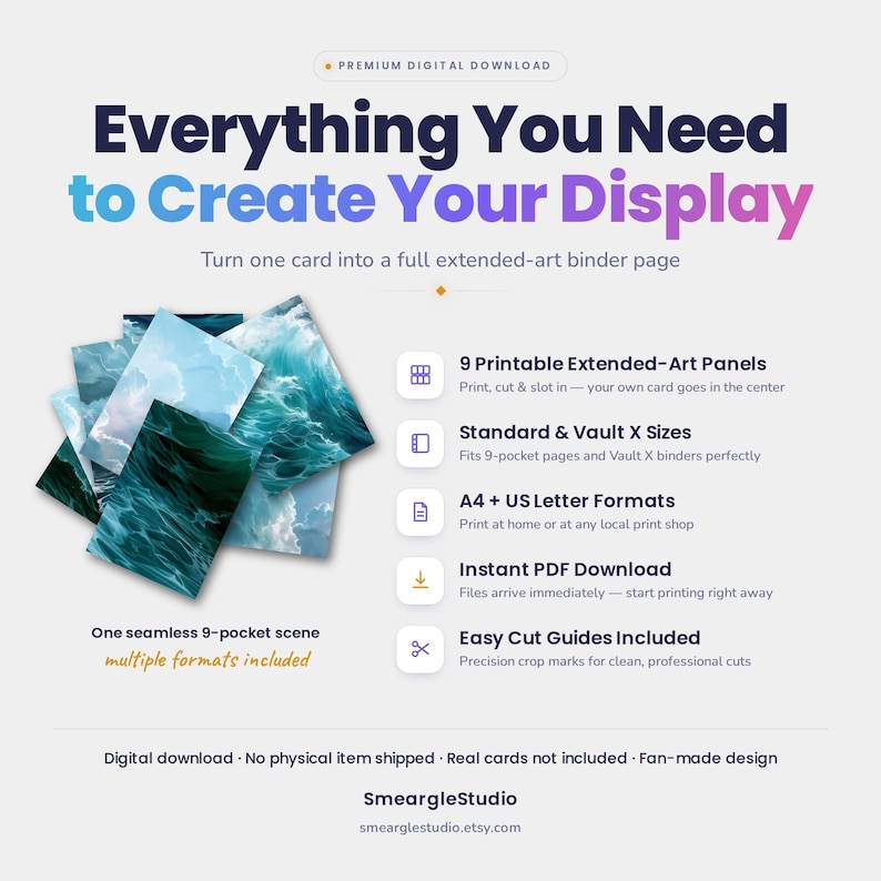 Lugia V 138/195 Extended Binder Art Display (Digital Download) image 2