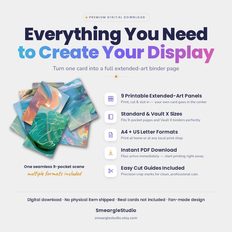 Lapras GG05/GG70 Extended Binder Art Display (Digital Download) image 2