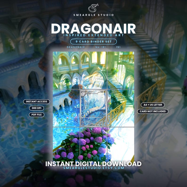 Dragonair 181/165 Extended Binder Art Display (Digital Download) image 1