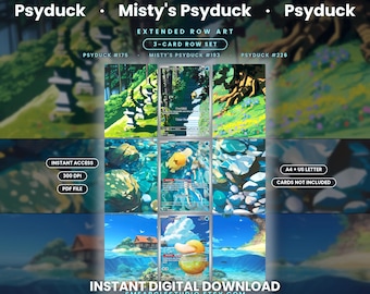 Psyduck, Misty's Psyduck & Psyduck Extended Row Set (Digital Download)