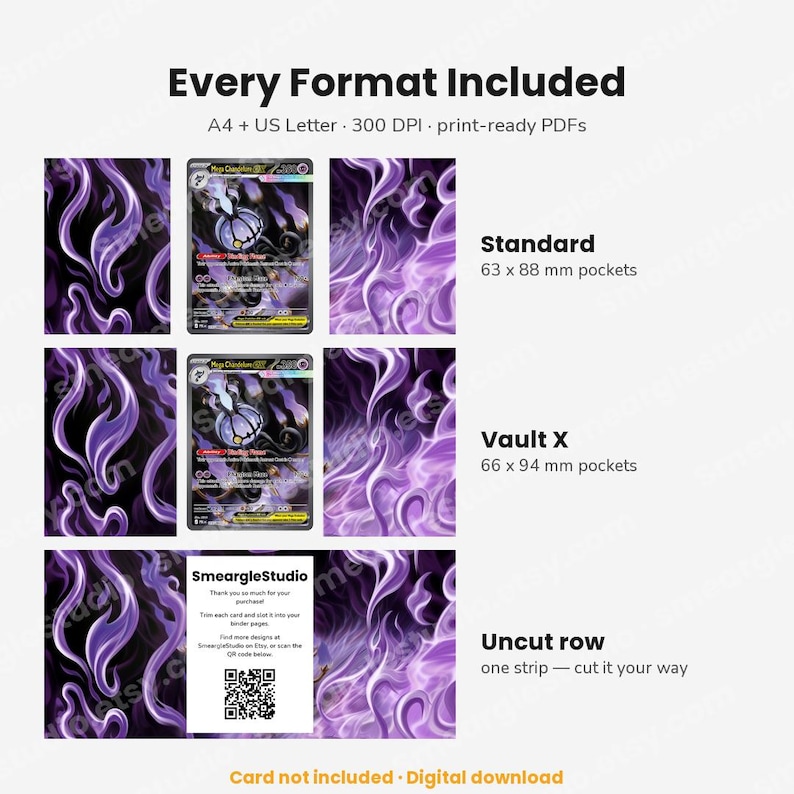 Mega Chandelure ex 115/84 Extended Row Art (Digital Download) image 3