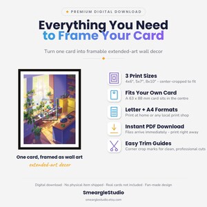 Bulbasaur 143/142 Extended Art - Pokemon Framed Wall Print | Printable Digital Download Poster image 2