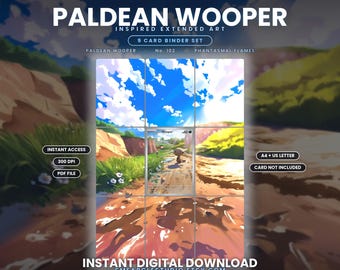 Paldean Wooper 102/94 Exibição de Arte em Pasta Ampliada (Download Digital)