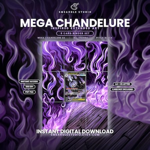Mega Chandelure ex 115/84 Extended Binder Art Display (Digital Download) image 1
