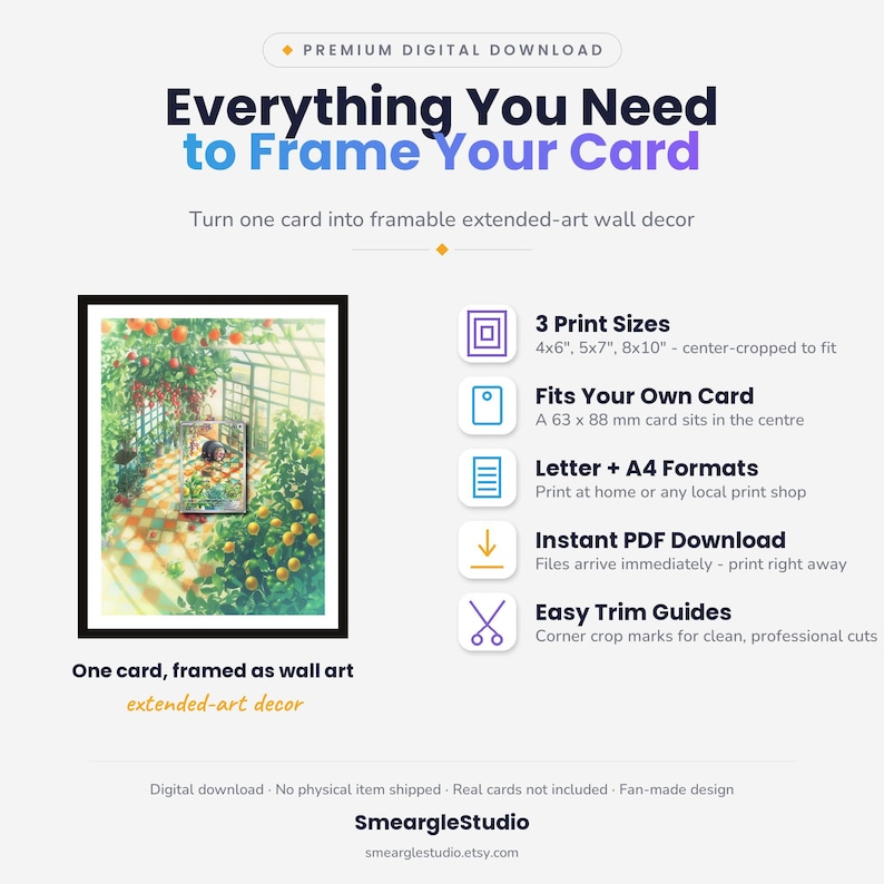 Lechonk 209/197 Extended Art - Pokemon Framed Wall Print | Printable Digital Download Poster image 2