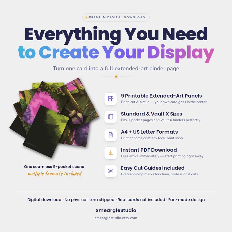 Gengar TG06/TG30 Extended Binder Art Display (Digital Download) image 2