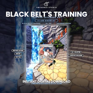 Black Belt's Training 255/217 Extended Binder Art Display (Digital Download) image 1