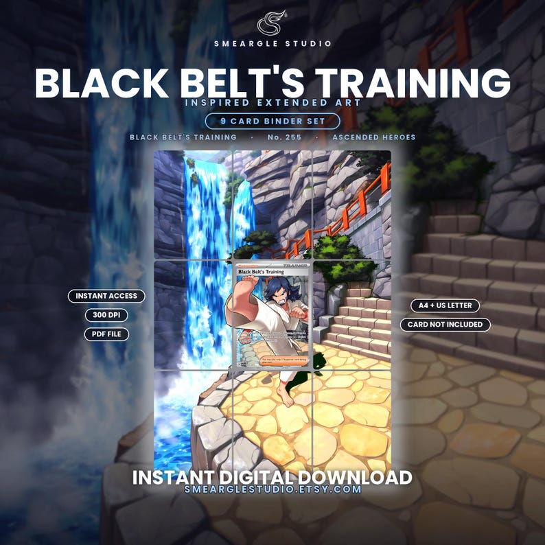 Black Belt's Training 255/217 Extended Binder Art Display (Digital Download) image 1
