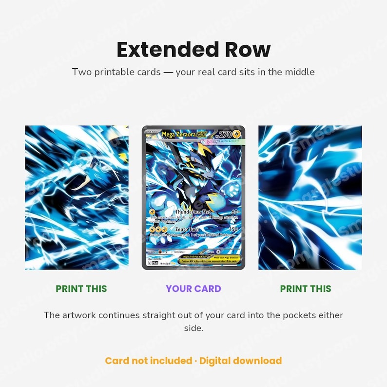 Mega Zeraora ex 114/84 Extended Row Art (Digital Download) image 4