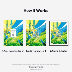 Squirtle 39 Extended Art - Pokemon Framed Wall Print | Printable Digital Download Poster image 4