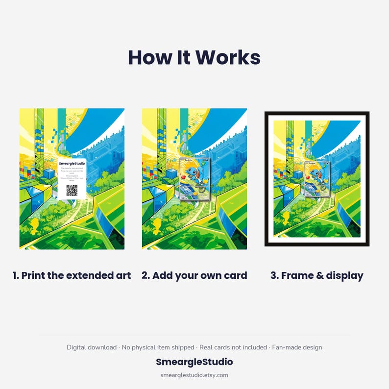 Squirtle 39 Extended Art - Pokemon Framed Wall Print | Printable Digital Download Poster image 4